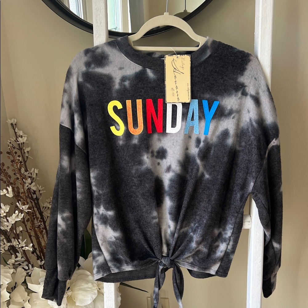NWT Vintage Havana Tie Dye Sunday Sweatshirt. Size Small